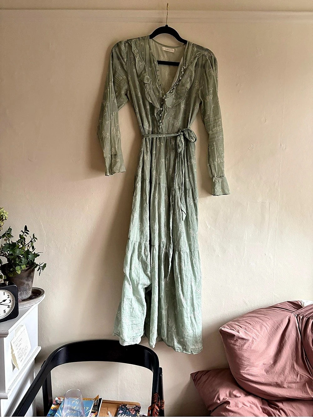 DOEN Ischia Dress Floral Cotton Maxi Dress Medium